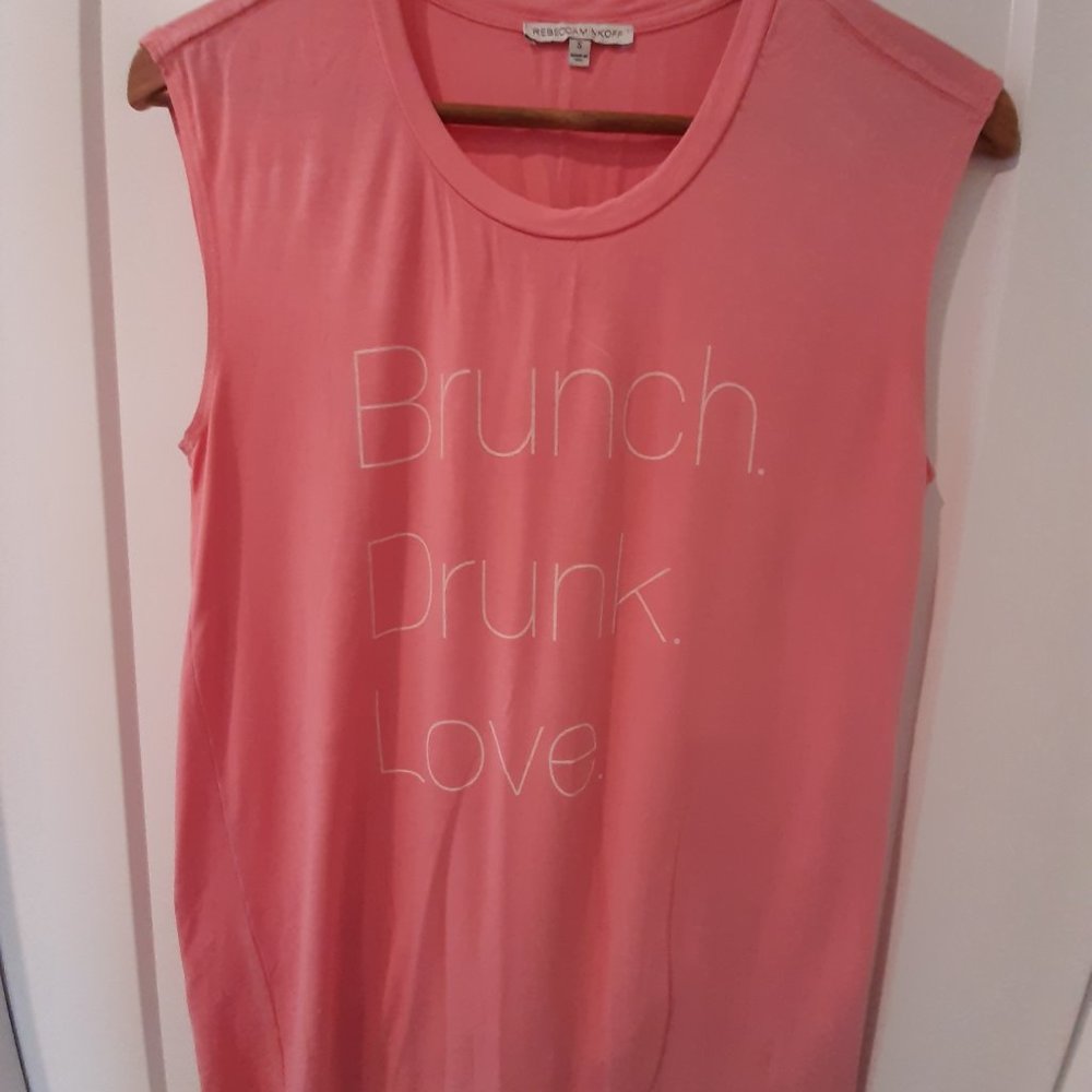 Rebecca Minkoff Salmon/Pink Tank Top